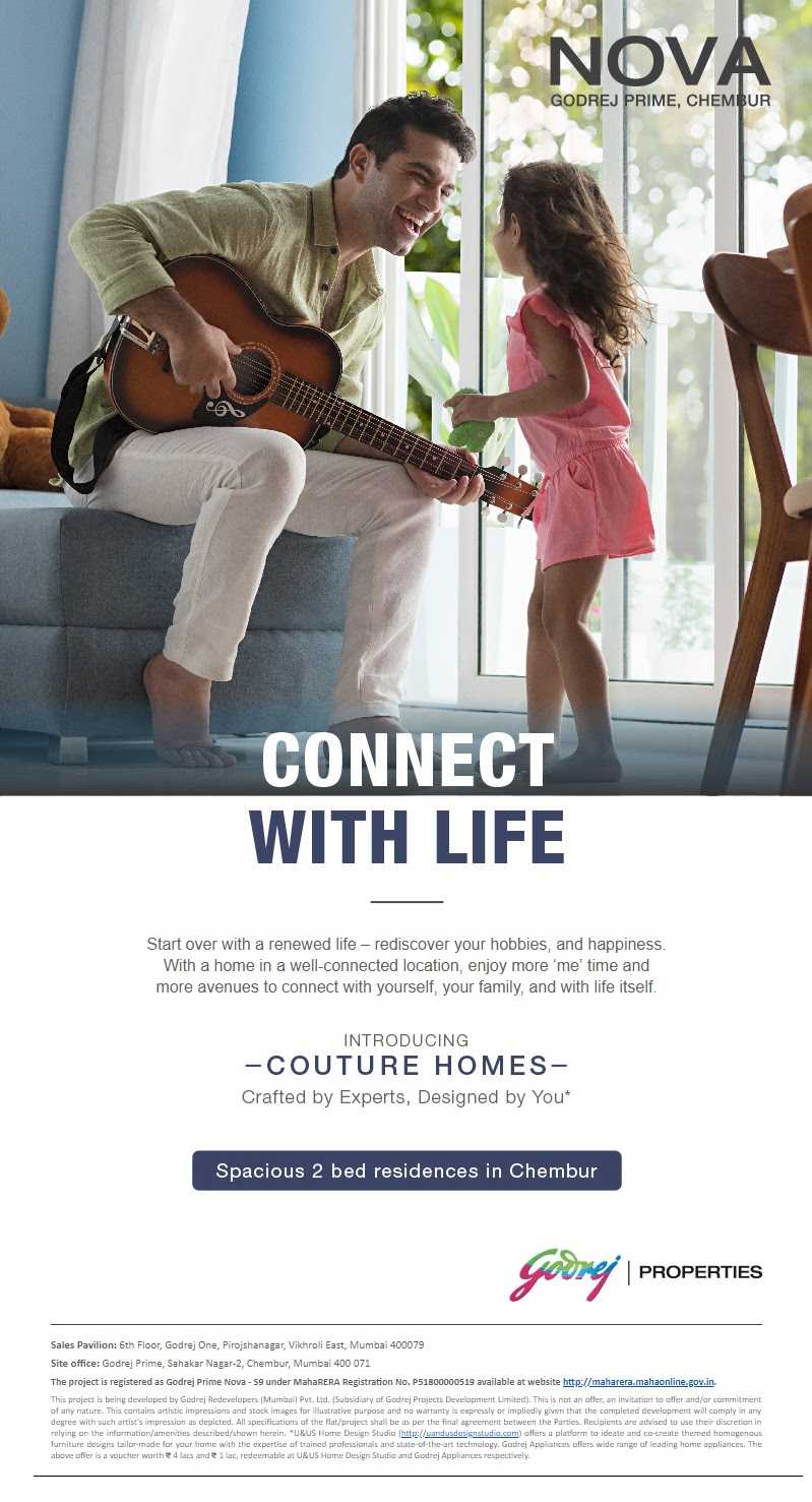 Introducing couture homes crafted by experts & designed for you at Godrej Prime Nova in Mumbai